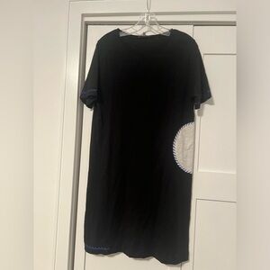 Lisa Todd Fair Game Barely Worn excellent cond black cotton dress sz Small